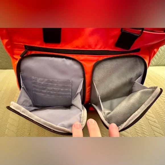 IHKWIP Cargo Catchall Tote Purse Blood Orange Color EUC - Picture 4 of 15